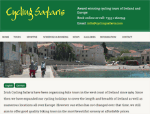Tablet Screenshot of cyclingsafaris.com